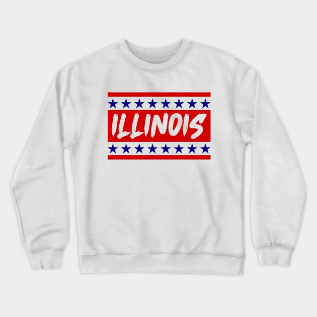 Illinois Crewneck Sweatshirt by colorsplash